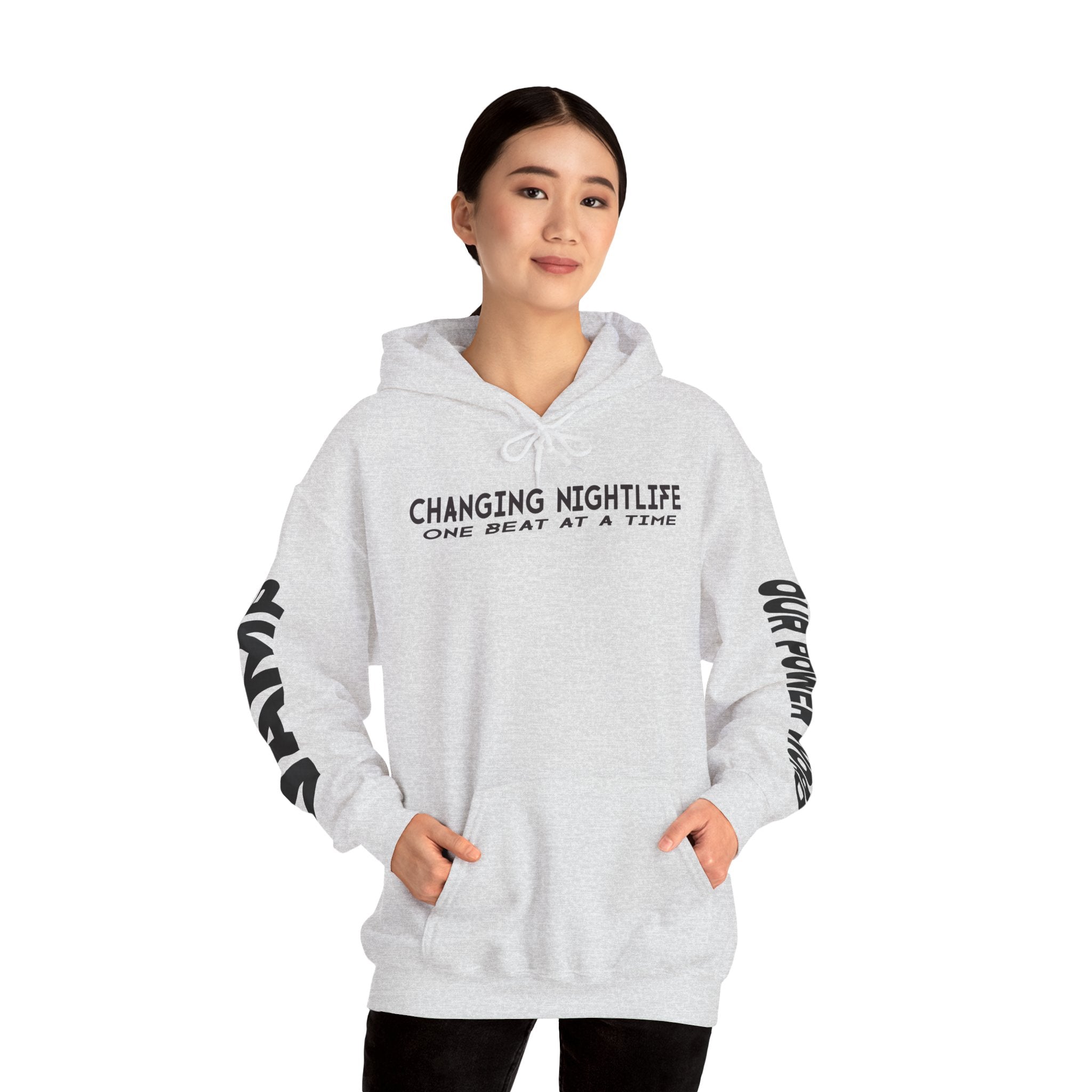 "Nightlife Elements" Customizable Unisex Heavy Blend Hoodie β Personalize w/Power Word